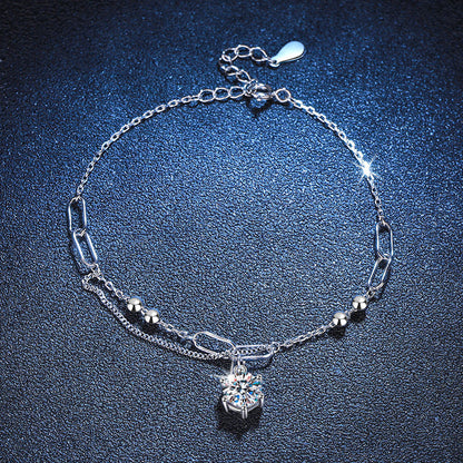 [Aetheris]KLASSISCHES SOLITÄR-MOISSANIT-ARMBAND