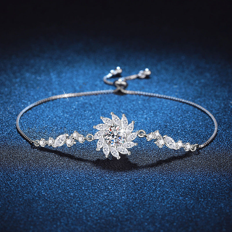 [Aetheris]RADIANT SUNFLOWER MOISSANITE BRACELET