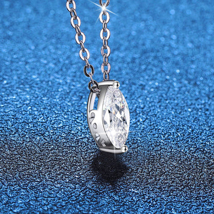 [Aetheris]HOCHWERTIGE MOISSANITE-HALSKETTE IM MARQUISE-SCHLIFF