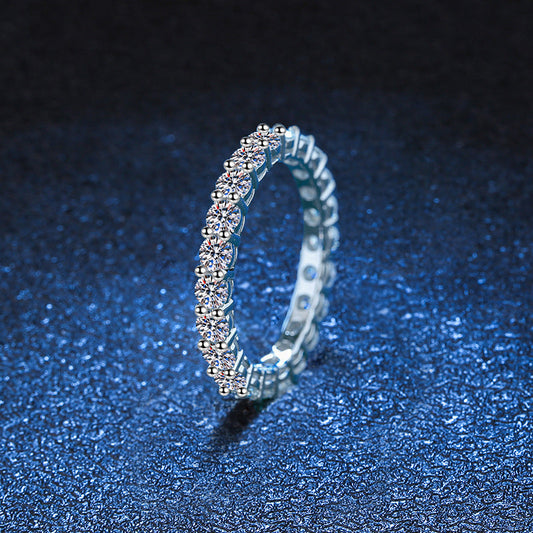 [Aetheris]LUXURIOUS 2.2 CARAT FULL ETERNITY MOISSANITE RING
