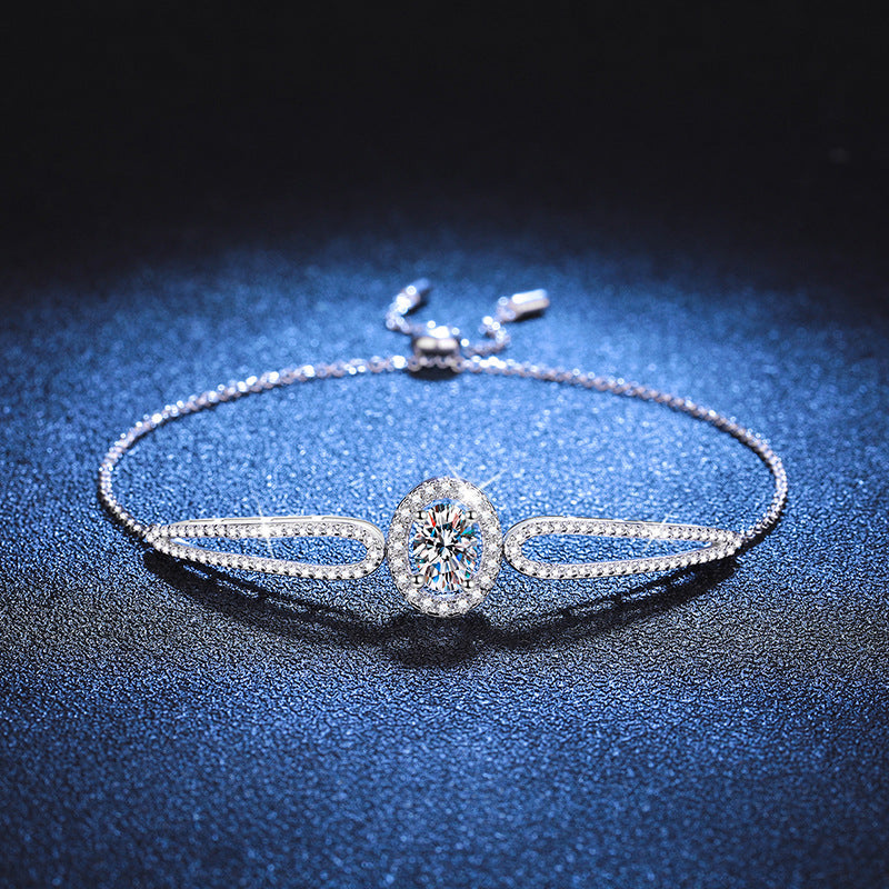 [Aetheris]"PIGEON'S EGG" TEARDROP MOISSANITE BRACELET