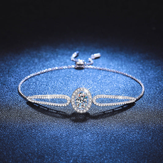 [Aetheris]"TAUBENEI" TEARDROP MOISSANIT-ARMBAND