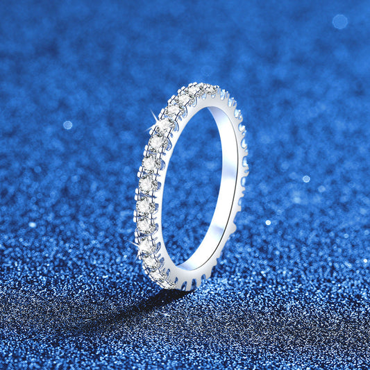 [Aetheris]DAINTY 0.87CT FULL ETERNITY MOISSANITE RING