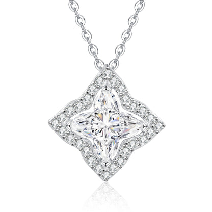 [Aetheris]STAR-CLOVER MOISSANITE NECKLACE