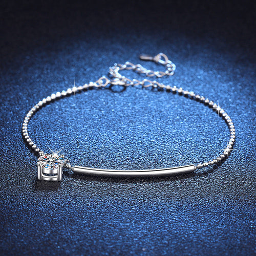 [Aetheris] ELEGANTES HALBMOND-MOISSANIT-ARMBAND