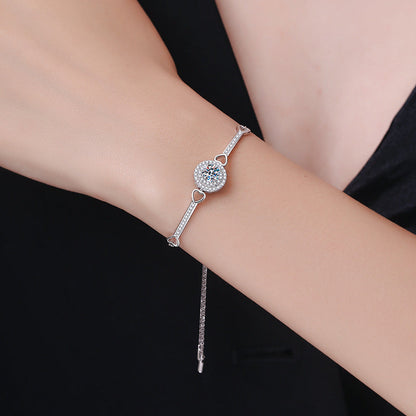 [Aetheris] HERZ- & KREIS-MOISSANIT-ARMBAND