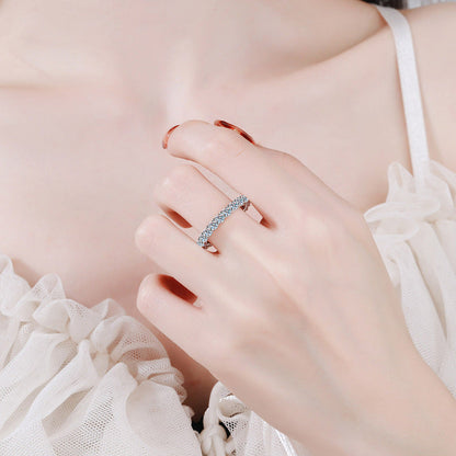 [Aetheris] LUXURIÖSER 2.2 KARAT MOISSANIT VOLL-ETERNITY-RING