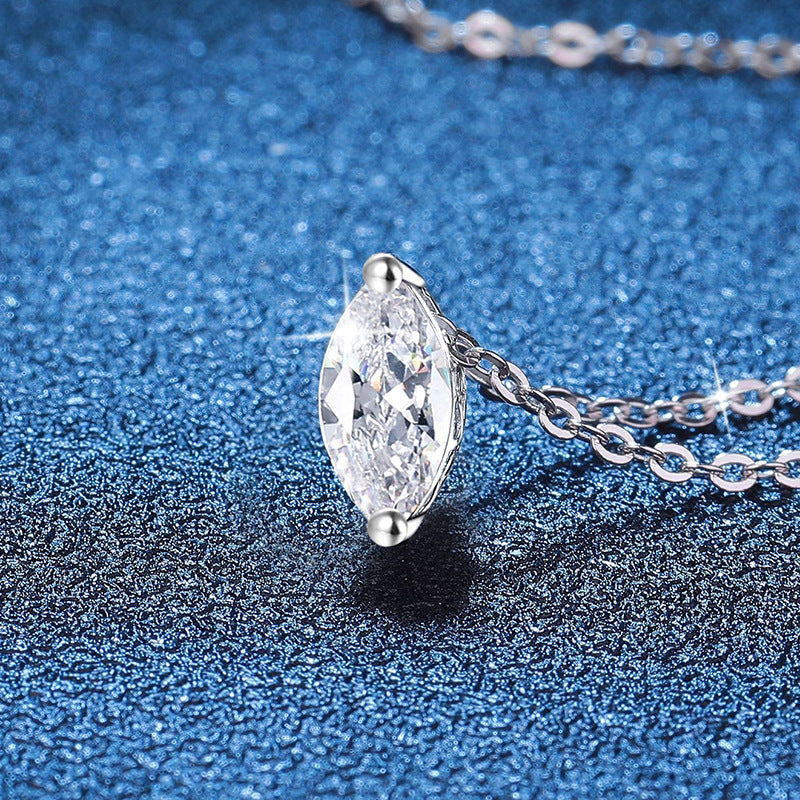 [Aetheris]HOCHWERTIGE MOISSANITE-HALSKETTE IM MARQUISE-SCHLIFF