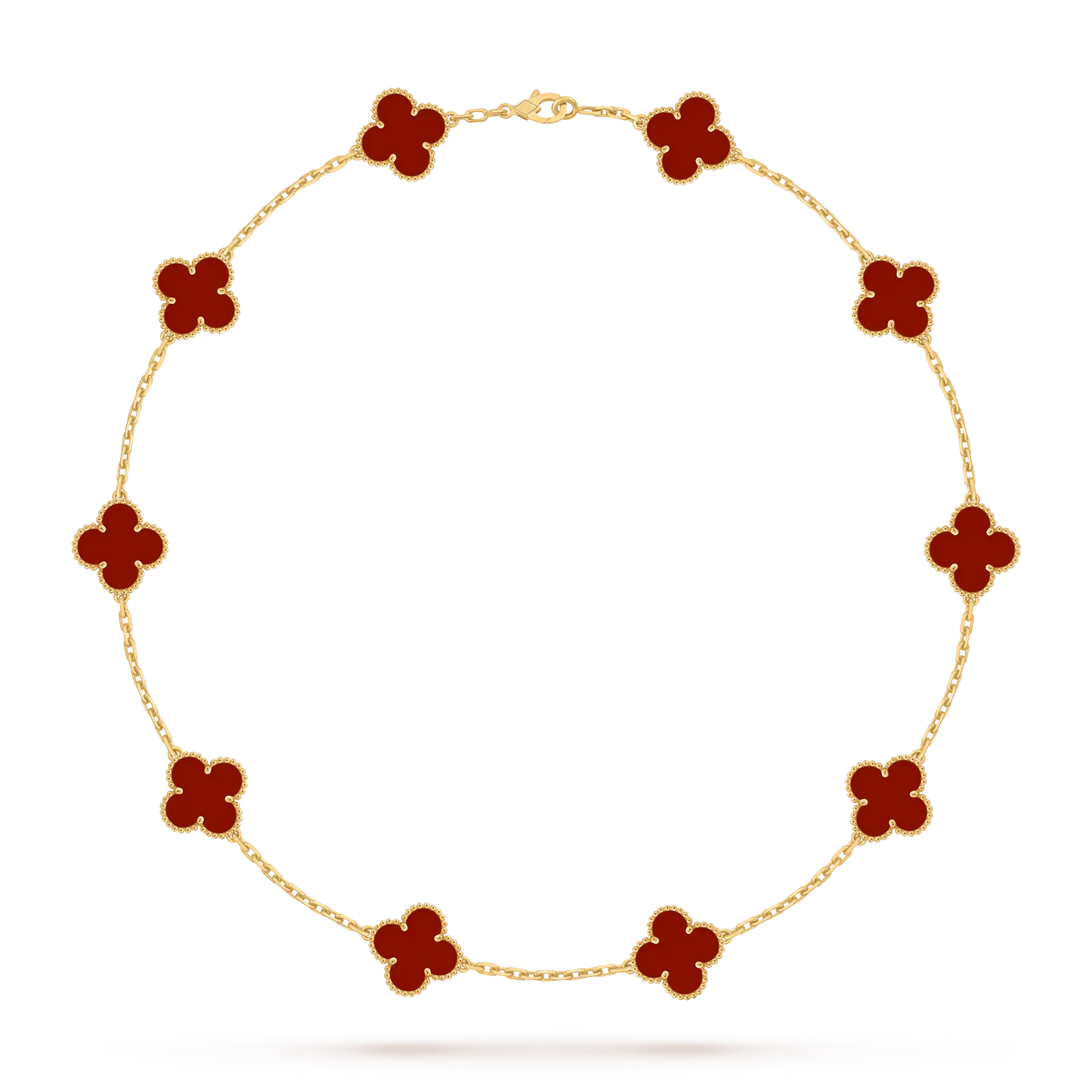 [Aetheris]KLASSISCHE GLÜCKS-KLEE-HALSKETTE MIT 10 MOTIVEN AUS DER GOLD-KOLLEKTION