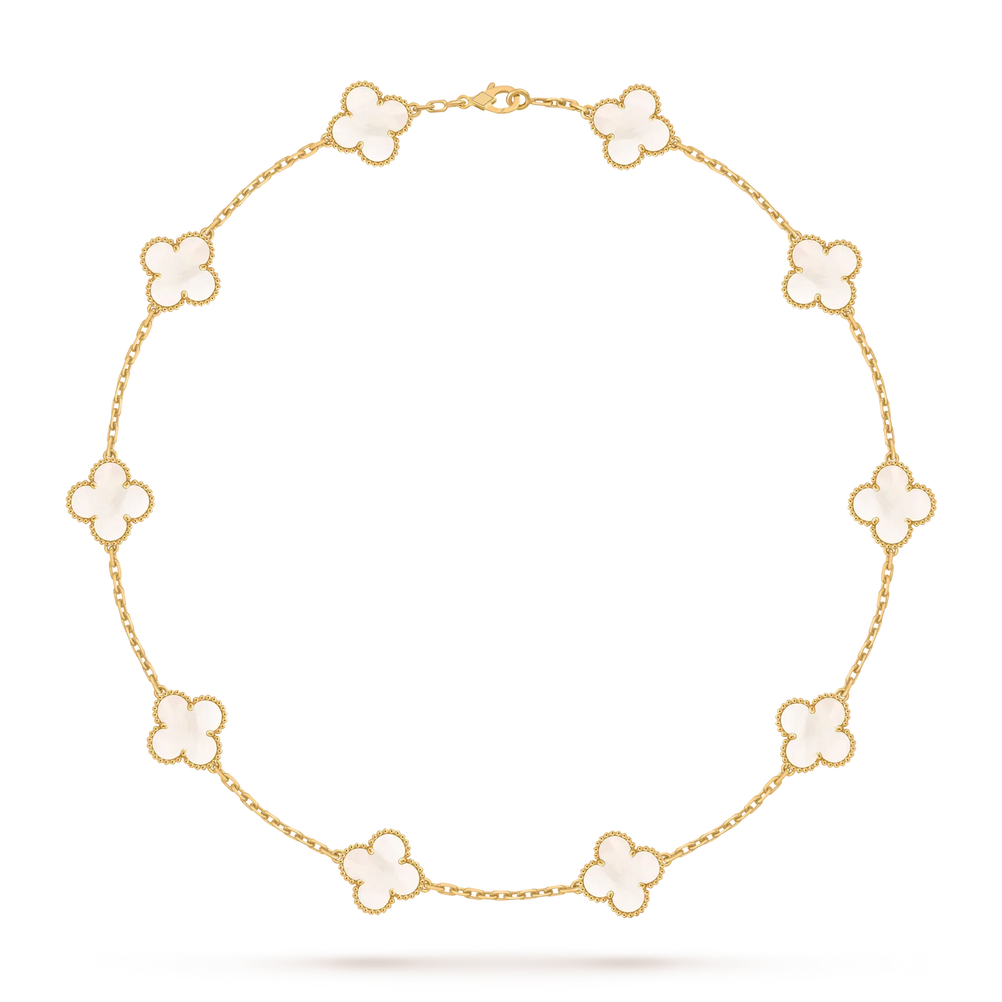 [Aetheris]KLASSISCHE GLÜCKS-KLEE-HALSKETTE MIT 10 MOTIVEN AUS DER GOLD-KOLLEKTION