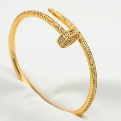 [Aetheris]JUSTE UN CLOU 3.5MM FULL PAVÉ NAIL BANGLE
