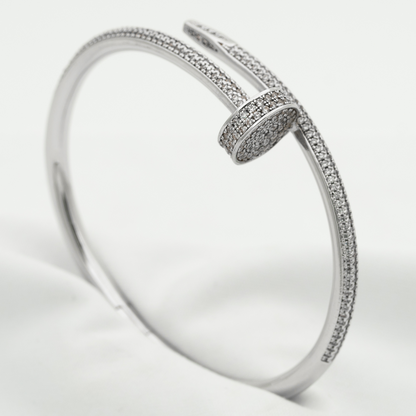 [Aetheris]JUSTE UN CLOU 3.5MM FULL PAVÉ NAIL BANGLE