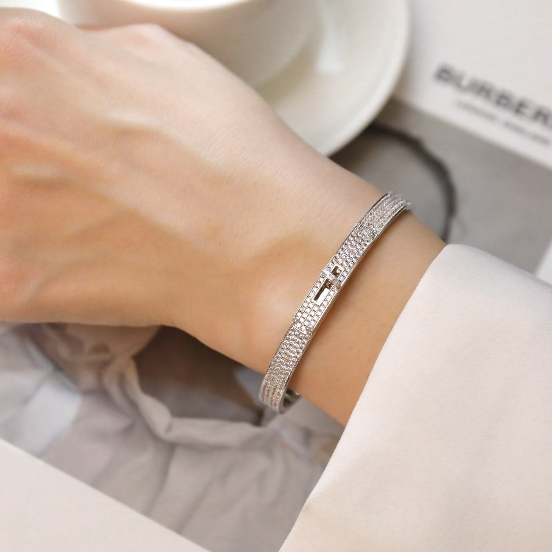 [Aetheris]KELLY BRACELET DIAMOND PAVED