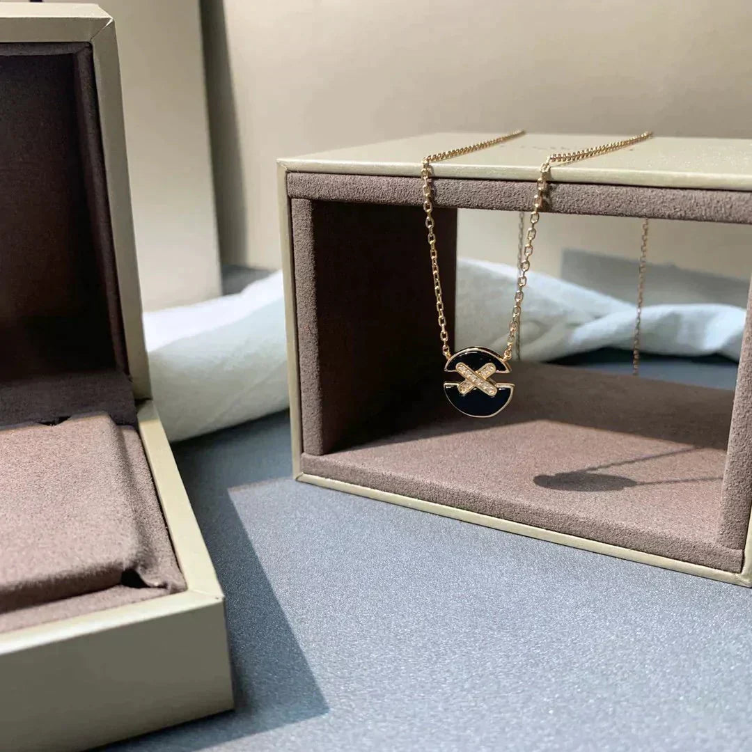 [Aetheris]JEUX DE ROSE GOLD DIAMOND NECKLACE
