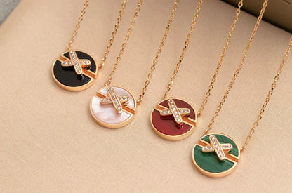 [Aetheris]JEUX DE ROSE GOLD DIAMOND NECKLACE