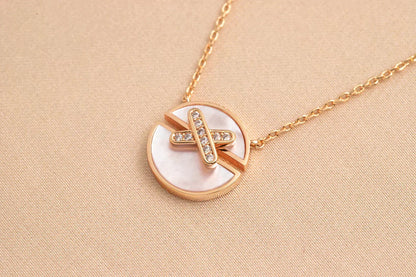 [Aetheris]JEUX DE ROSE GOLD DIAMOND NECKLACE