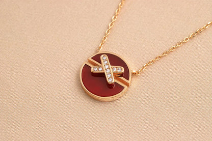[Aetheris]JEUX DE ROSE GOLD DIAMOND NECKLACE