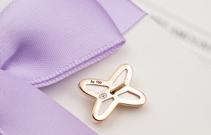 [Aetheris]JEUX DE WHITE MOP ROSE GOLD DIAMOND EARRINGS