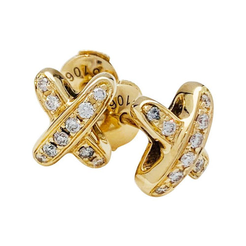 [Aetheris]JEUX DE GOLD DIAMOND EARRINGS