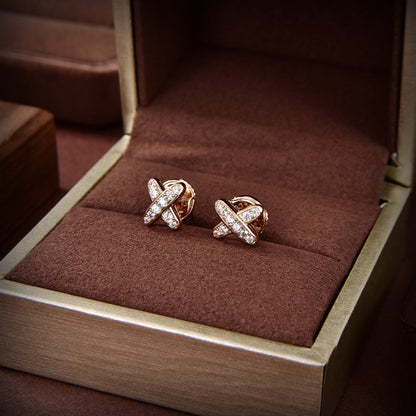[Aetheris]JEUX DE GOLD DIAMOND EARRINGS