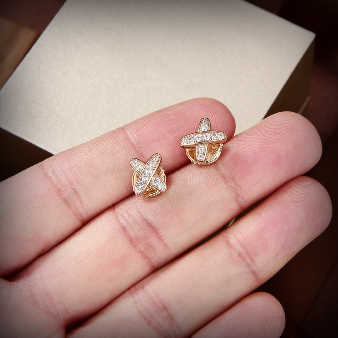 [Aetheris]JEUX DE GOLD DIAMOND EARRINGS