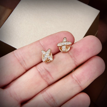 [Aetheris]JEUX DE GOLD DIAMOND EARRINGS