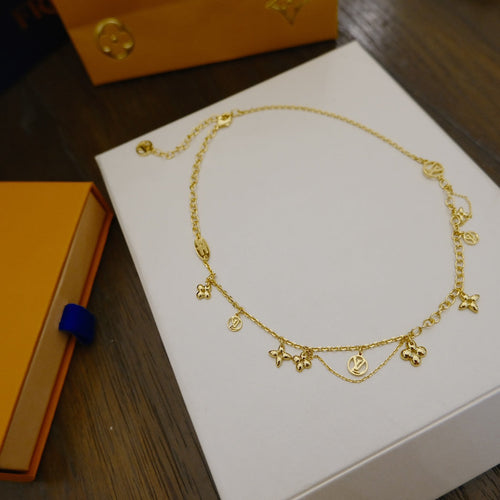 [Aetheris]BLOOMING SUPPLE NECKLACE BRASS