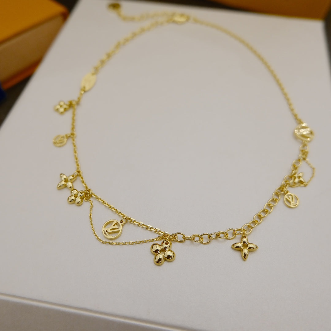 [Aetheris]BLOOMING SUPPLE NECKLACE BRASS