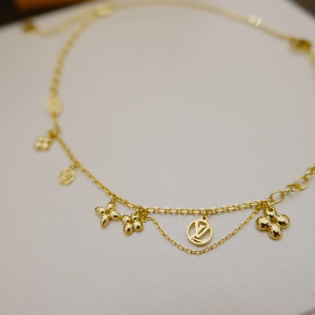 [Aetheris]BLOOMING SUPPLE NECKLACE BRASS