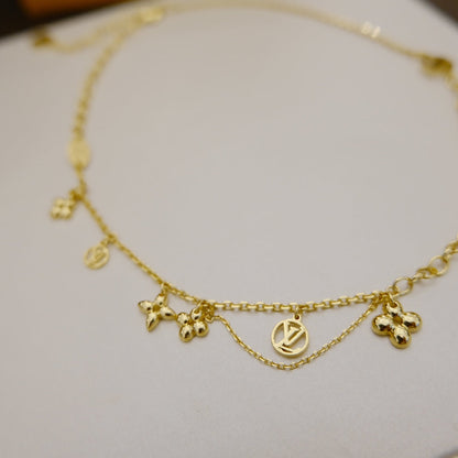 [Aetheris]BLOOMING SUPPLE NECKLACE BRASS