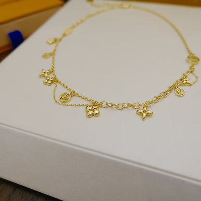 [Aetheris]BLOOMING SUPPLE NECKLACE BRASS