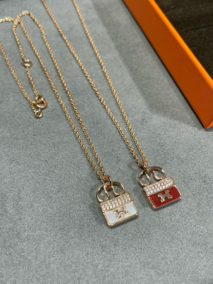 [Aetheris]H CIRCE MOISSANITE PENDANT NECKLACE GOLD