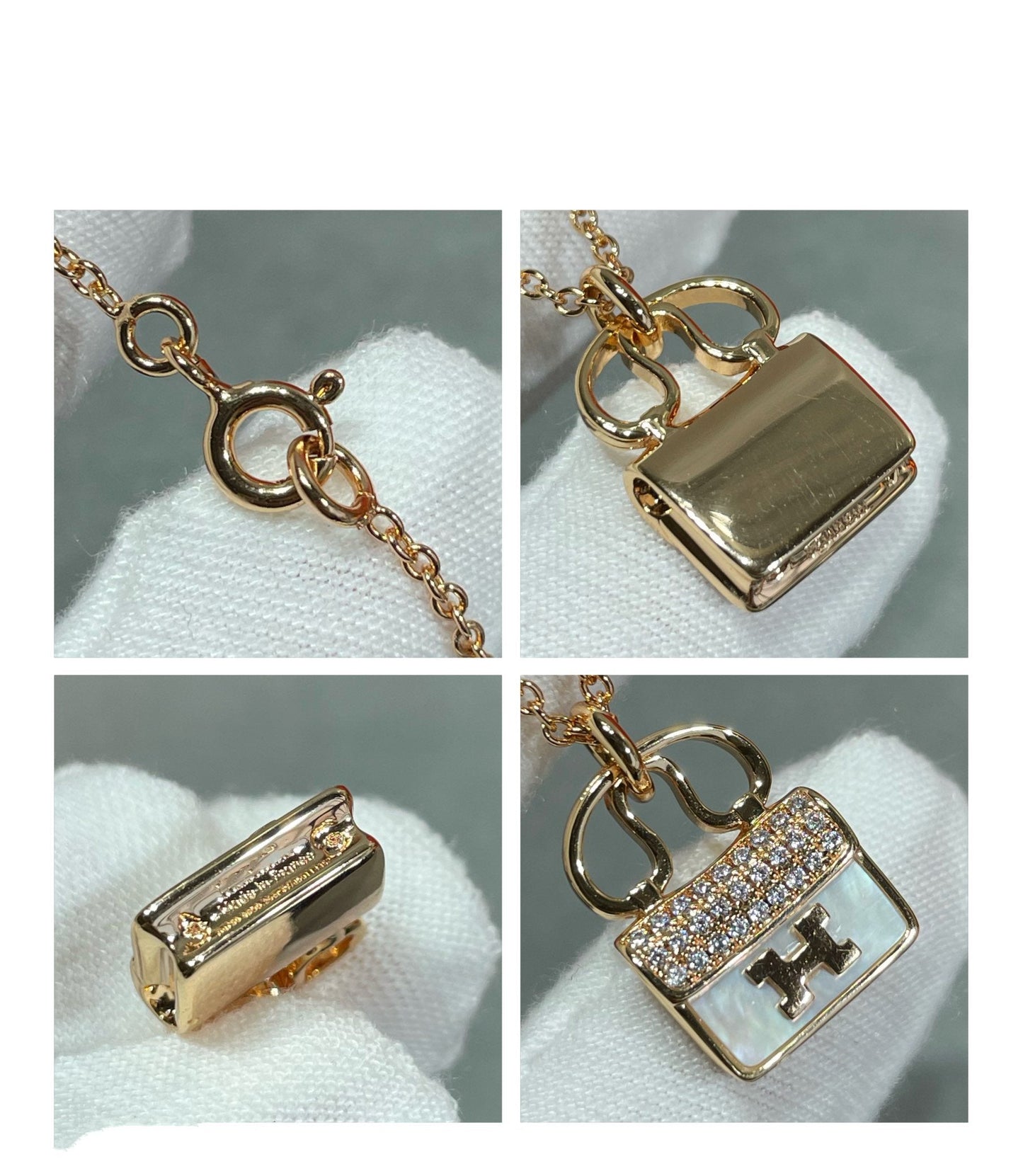 [Aetheris]H CIRCE MOISSANITE PENDANT NECKLACE GOLD