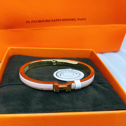 [Aetheris]CLASSIC HM CLIC  PINK 8MM ENAMEL BRACELET