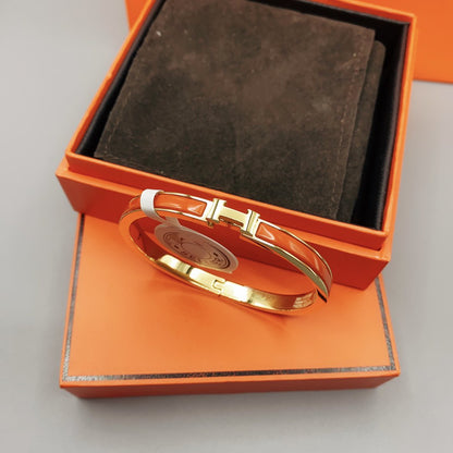 [Aetheris]CLASSIC HM CLIC RED 8MM ENAMEL BRACELET