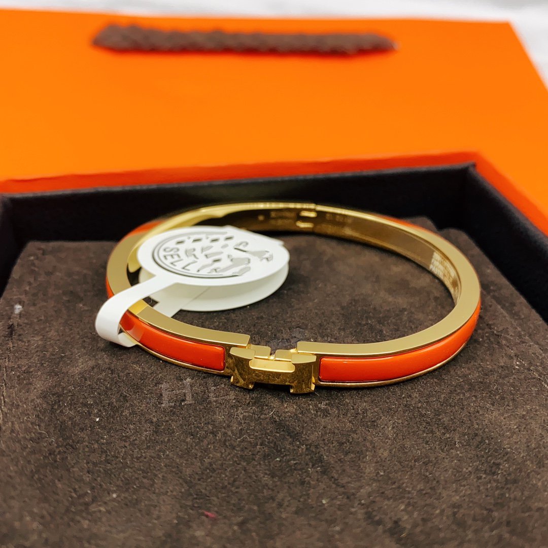 [Aetheris]CLASSIC HM CLIC RED 8MM ENAMEL BRACELET