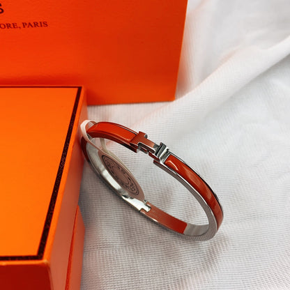 [Aetheris]CLASSIC HM CLIC RED 8MM ENAMEL BRACELET