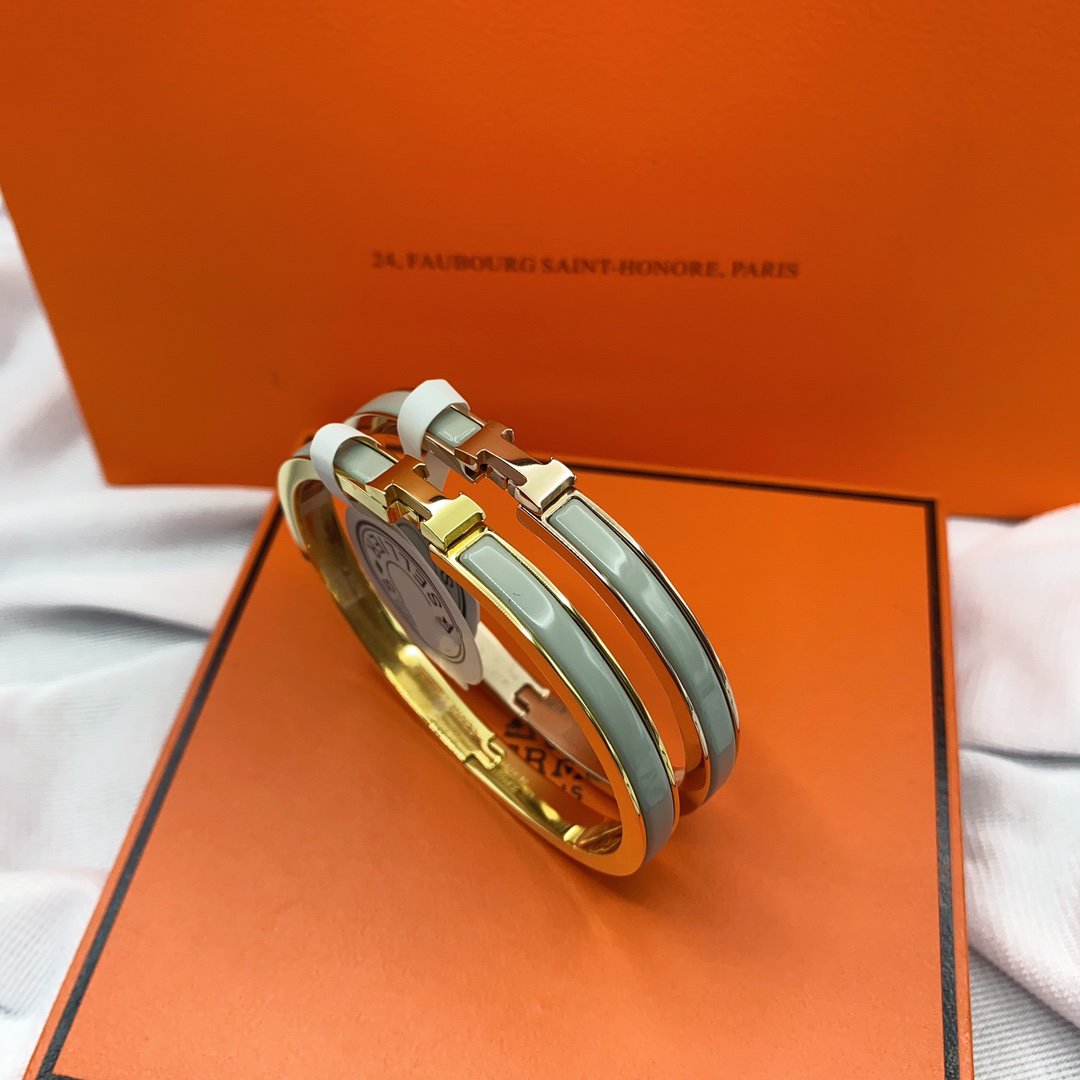 [Aetheris]CLASSIC HM CLIC GREEN 8MM ENAMEL BRACELET