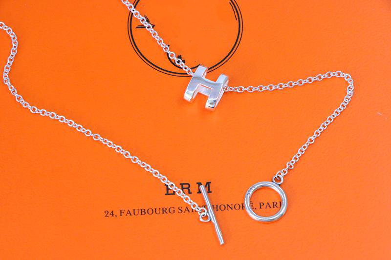 [Aetheris]HM NECKLACE H LETTER OVAL SERIES
