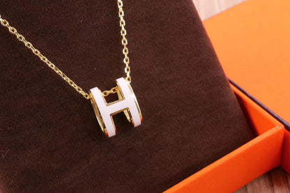 [Aetheris]HM CLIC YELLOW ENAMEL GOLD NECKLACE