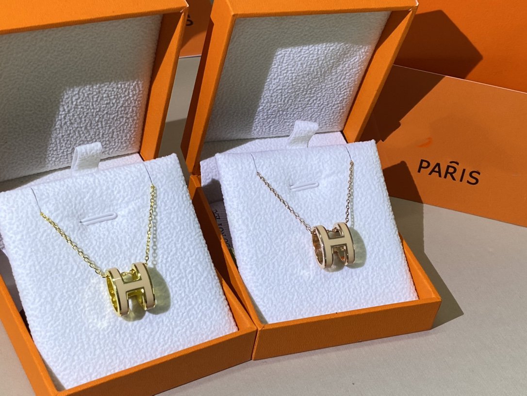 [Aetheris]HM CLIC YELLOW ENAMEL GOLD NECKLACE