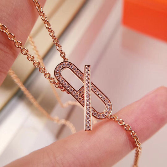 [Aetheris]HM FIRE PIG NOSE NECKLACE TRENDY STREET