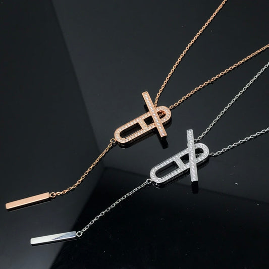 [Aetheris]HM NECKLACE PLATINUM ROSE GOLD DIAMOND