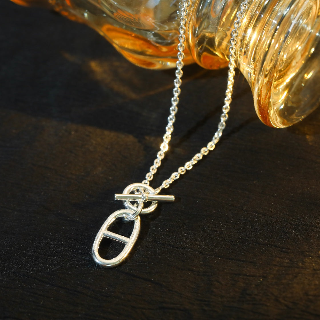 [Aetheris]HM CHAINE D'ANCRE PENDANT NECKLACE STERLING SILVER