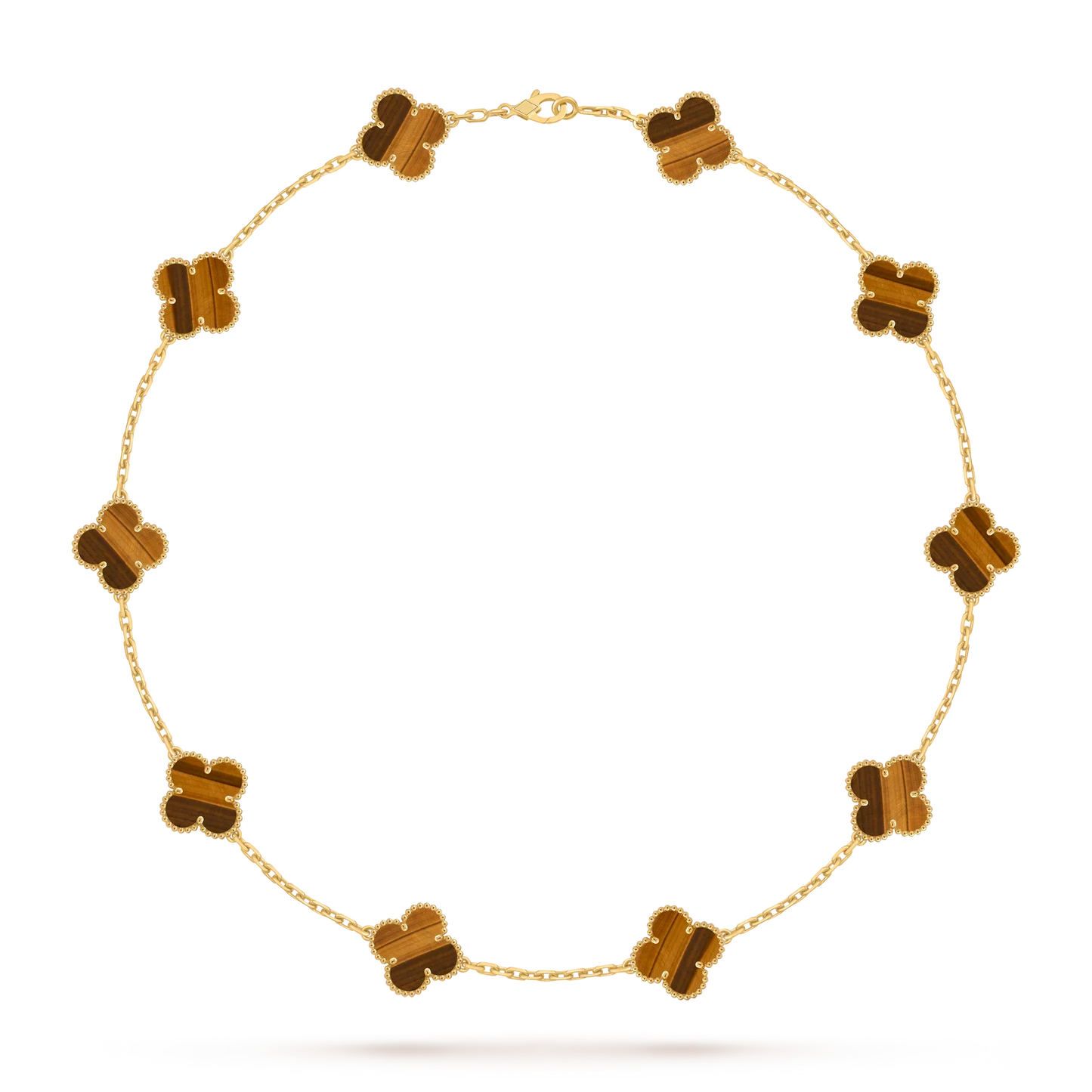 [Aetheris]KLASSISCHE GLÜCKS-KLEE-HALSKETTE MIT 10 MOTIVEN AUS DER GOLD-KOLLEKTION