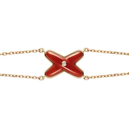[Aetheris]JEUX BRACELET CARNELIAN ROSE GOLD 1 DIAMOND