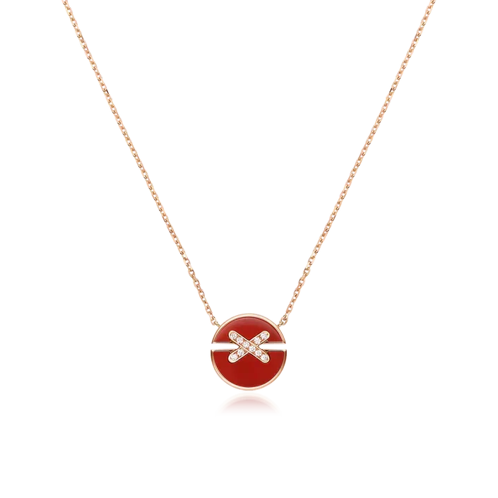 [Aetheris]JEUX DE ROSE GOLD DIAMOND NECKLACE