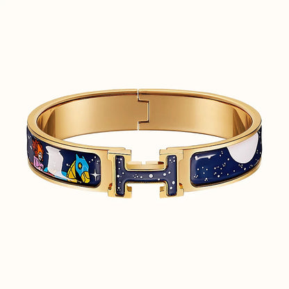 [Aetheris]H STAR AND MOON BRACELET 12MM