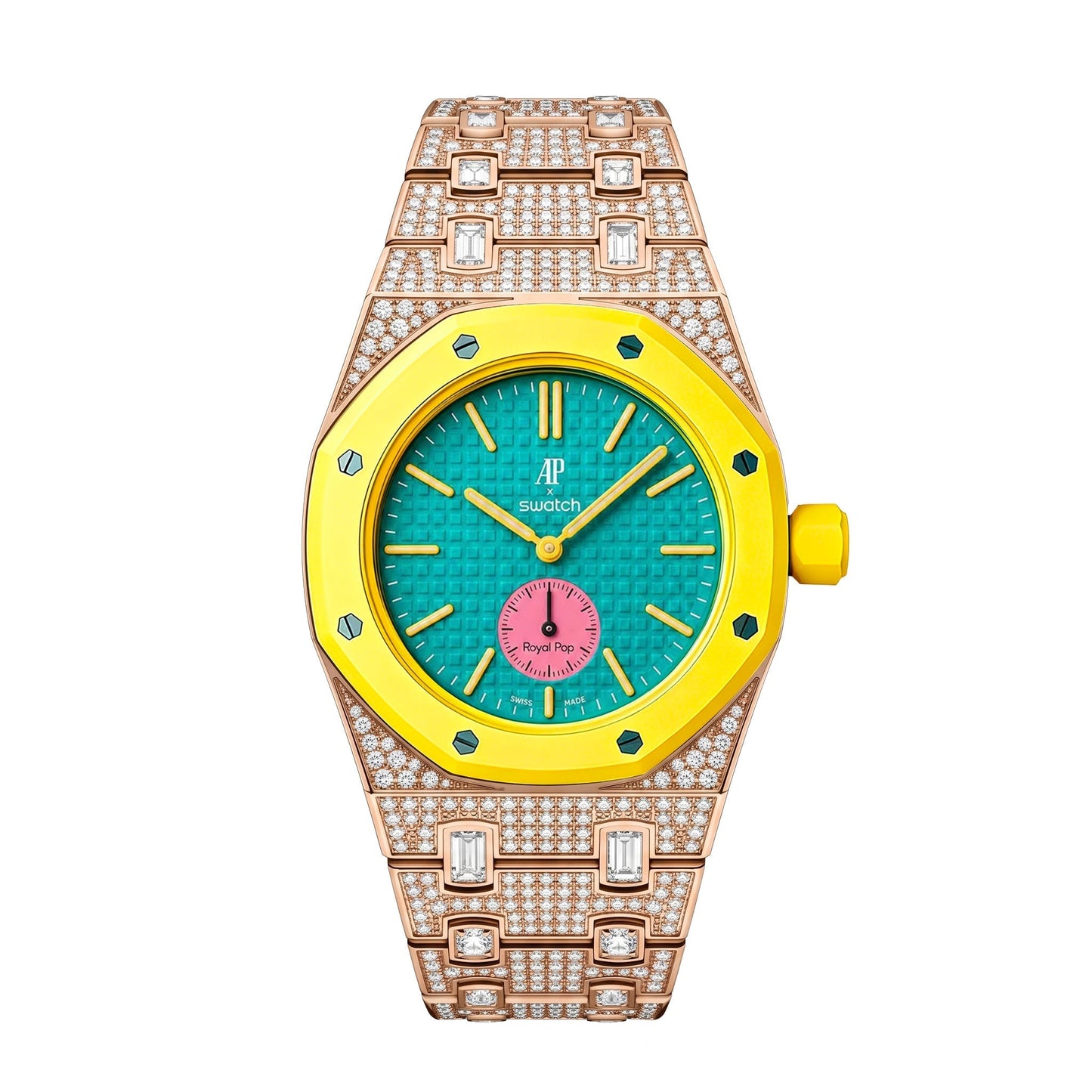 [Aetheris]Royal Oak Pop Exclusive Bioceramic Case & Bioceramic Strap Full Diamond