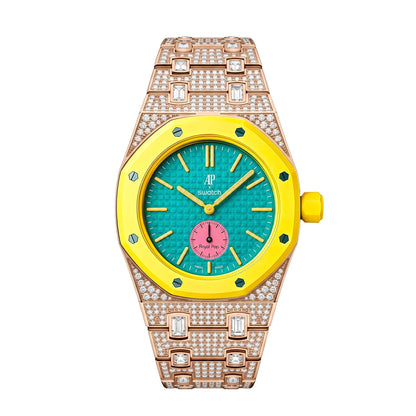 [Aetheris]Royal Oak Pop Exclusive Bioceramic Case & Bioceramic Strap Full Diamond